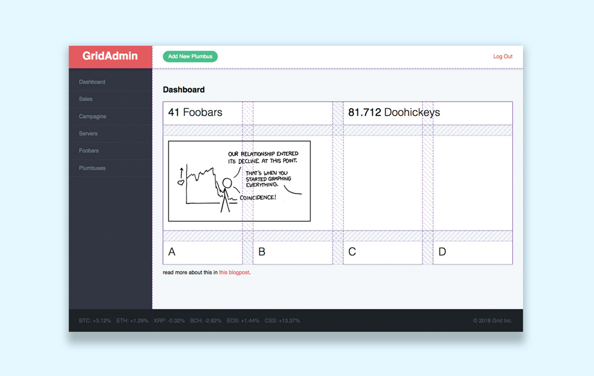 CSS Grid Admin Dashboard | sabahang
