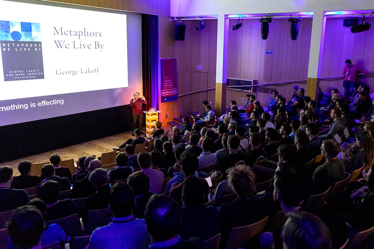 the full auditorium listening to jeremy's keynote